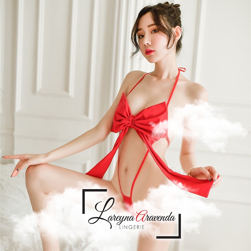 Lingerie Seksi Bahan Katun Halus Model Sweet Romance Gift LG429