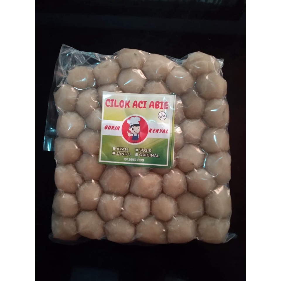 

Cilok Vacuum, Baso aci isi jando 20 pcs dan baso aci mini polos 50pcs