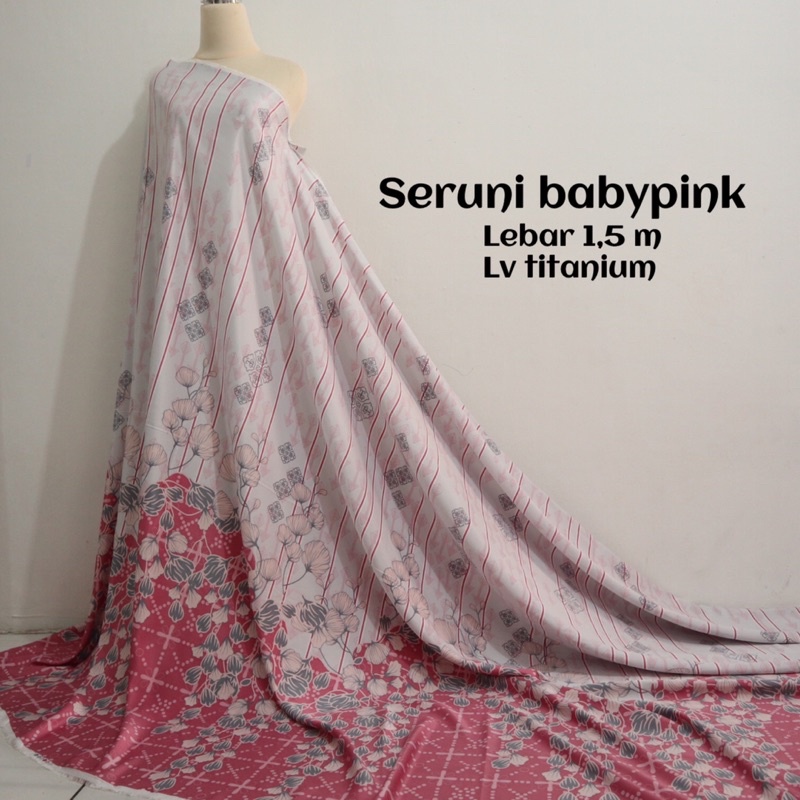 Seruni series✨ kain silk per 0,5 meter