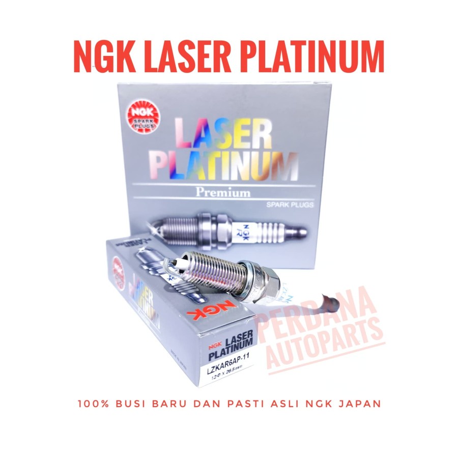 Busi NGK Laser Platinum LZKAR6AP11 Asli Original, Made in Japan, Datsun, Nissan Livina, Grand Livina