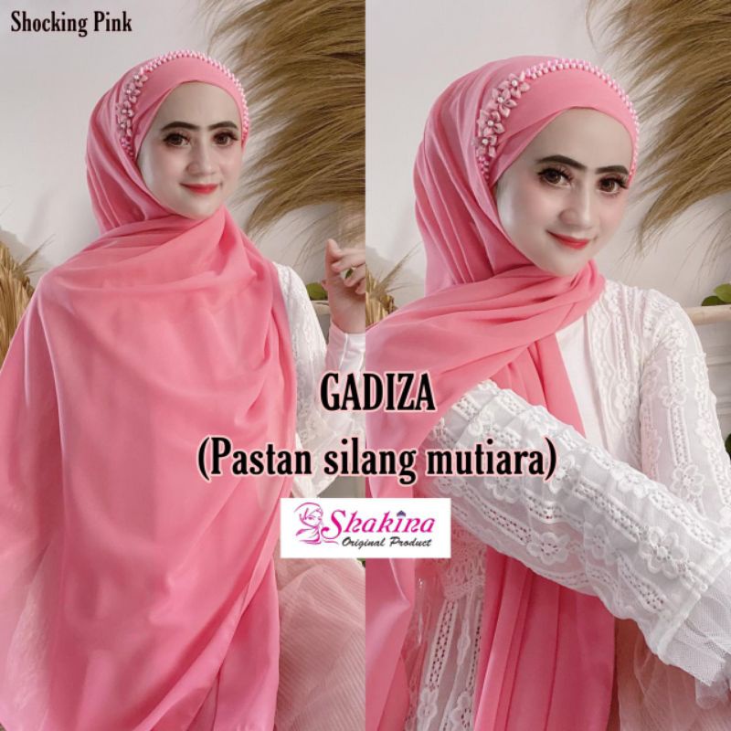 Jilbab Pashmina Instan Pastan Gadiza Silang Mutiara Ori Shakina-3