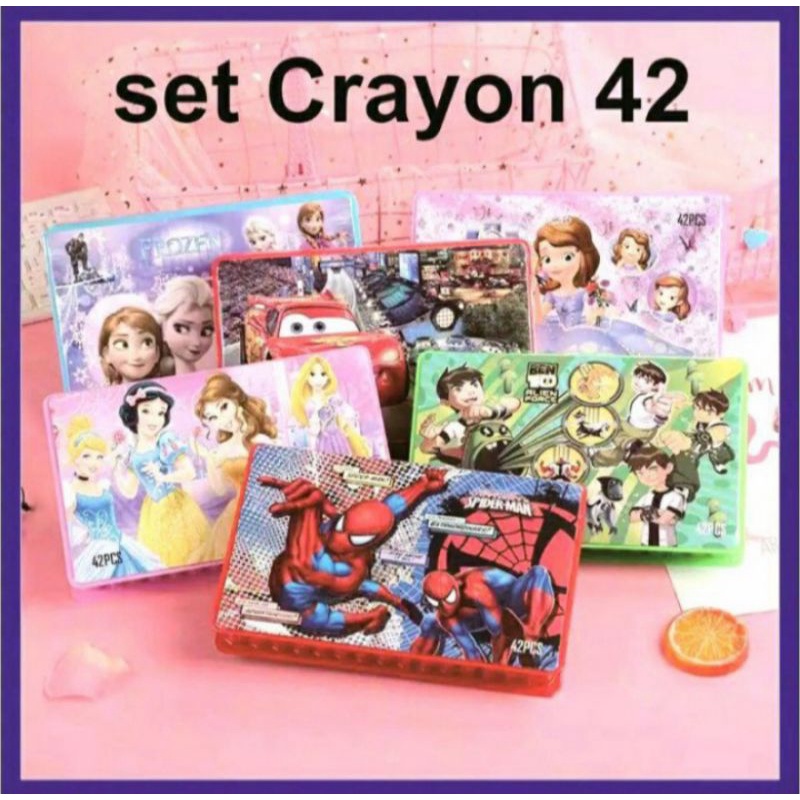 

Crayon Warna Set 42 pcs