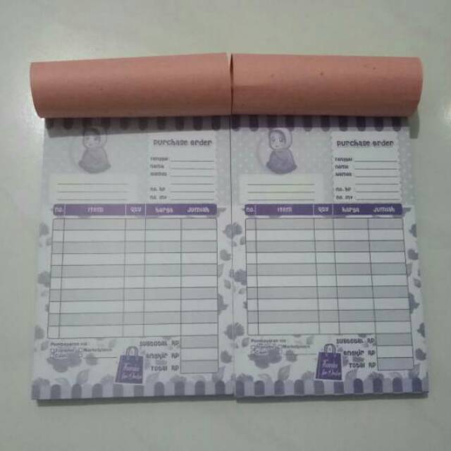 

Buku nota murah 2 ply- motif hello kitty / doraemon untuk online shop
