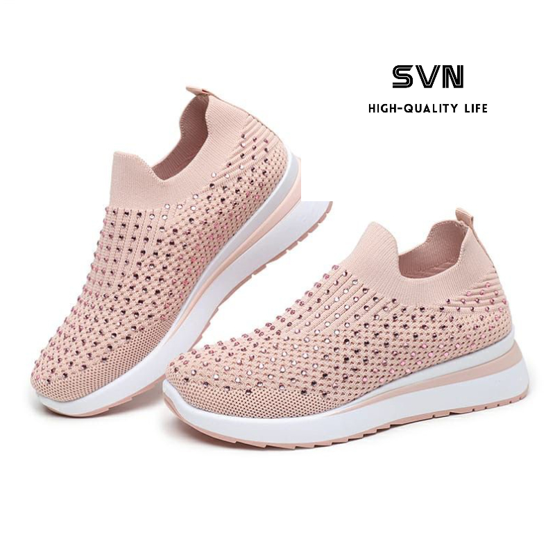 [GROSIR][COD] SEVEN_DAY SEPATU SLIP ON BAHAN RAJUT SEPATU WANITA IMPORT MURAH FASHION FZ-A66