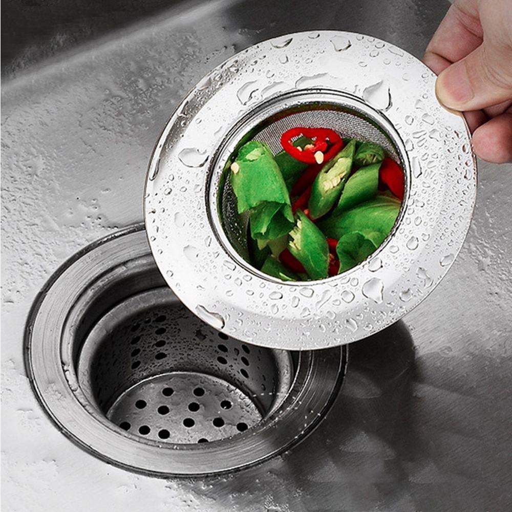 Lanfy Wastafel Organizer Pelindung Umum Tidak Menyumbat Perlengkapan Kamar Mandi Sisa Saringan Stopper Sink Strainer
