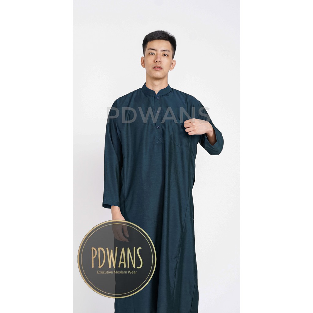 Jubah Gamis Pria Polos Katun Rayon Warna PDWANS