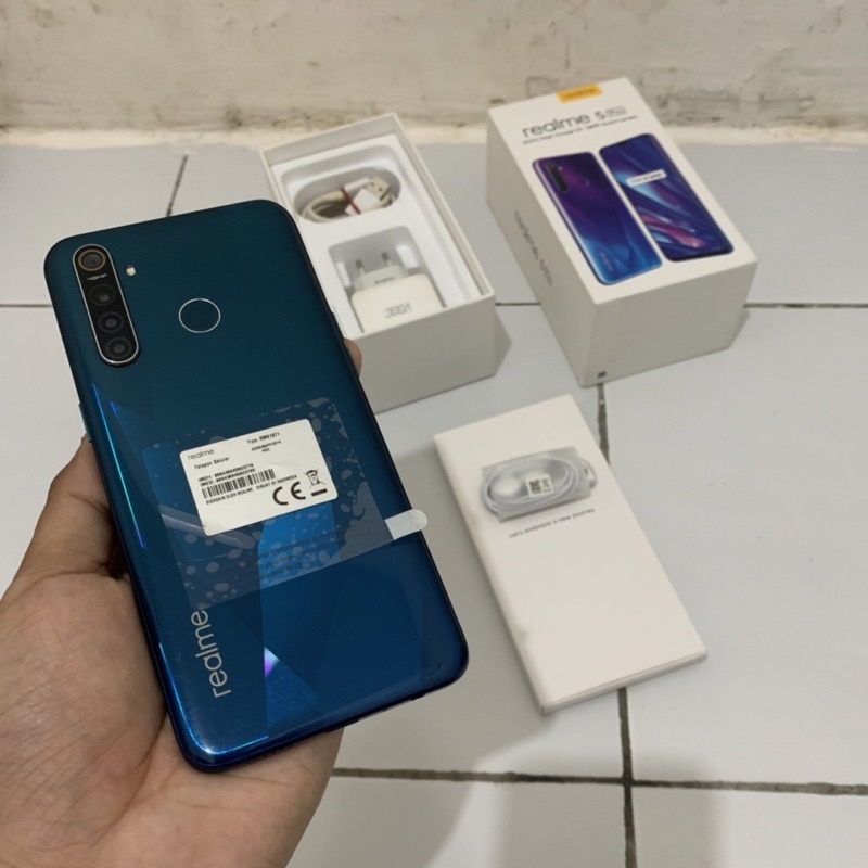 Realme5pro 4/128 SekenFullset - CrystalGreen