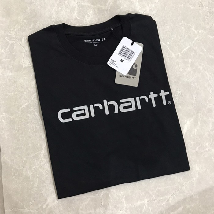 DVS0119 Carhartt Signature Logo Print Tshirt ORIGINAL BLACK MARKET