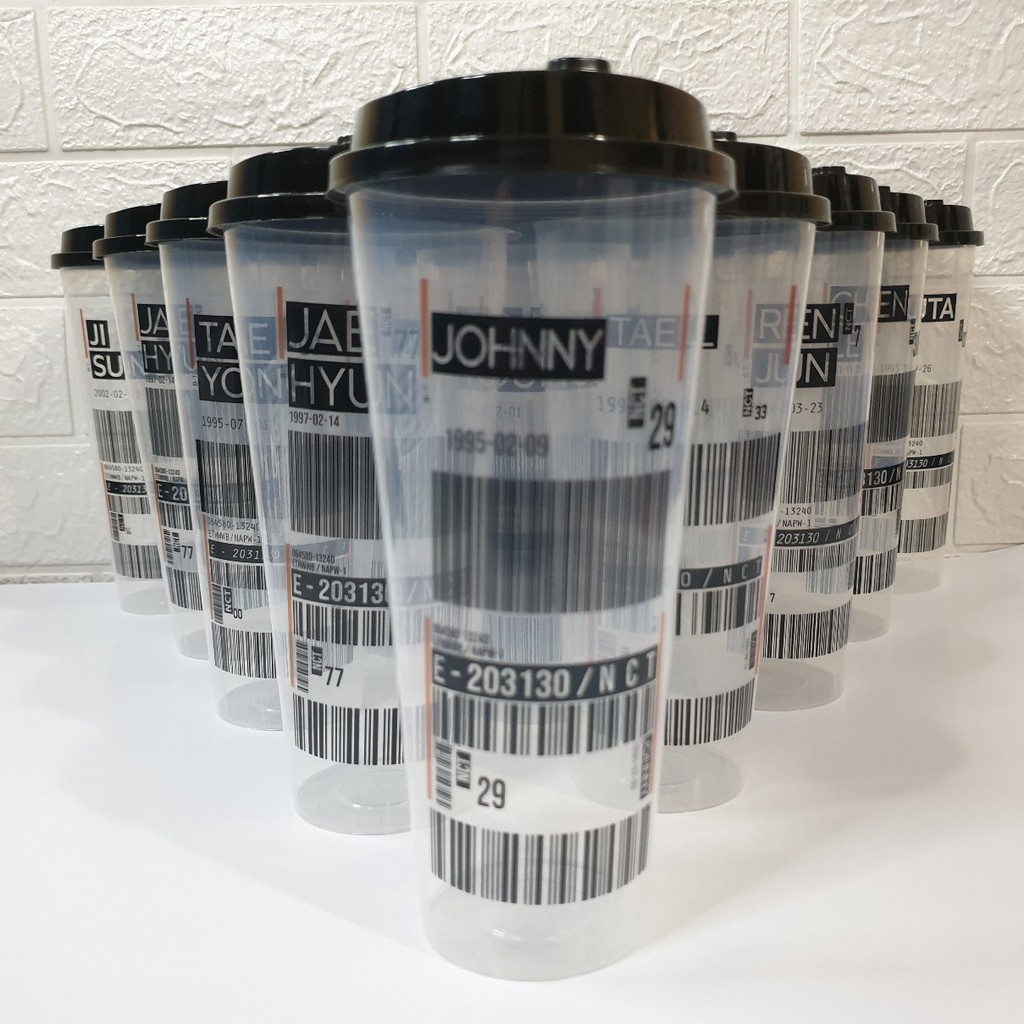 [ MHN BACA DESKRIPSI PRODUK ] Reusable Cup edisi BARCODE NCT (READYSTOK)