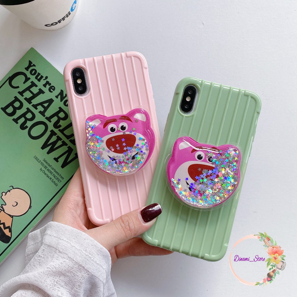 POPSOCKET GLITTER LUGGAGE KOPER SAMSUNG OPPO VIVO REALME XIAOMI IPHONE ALL TYPE DST1549