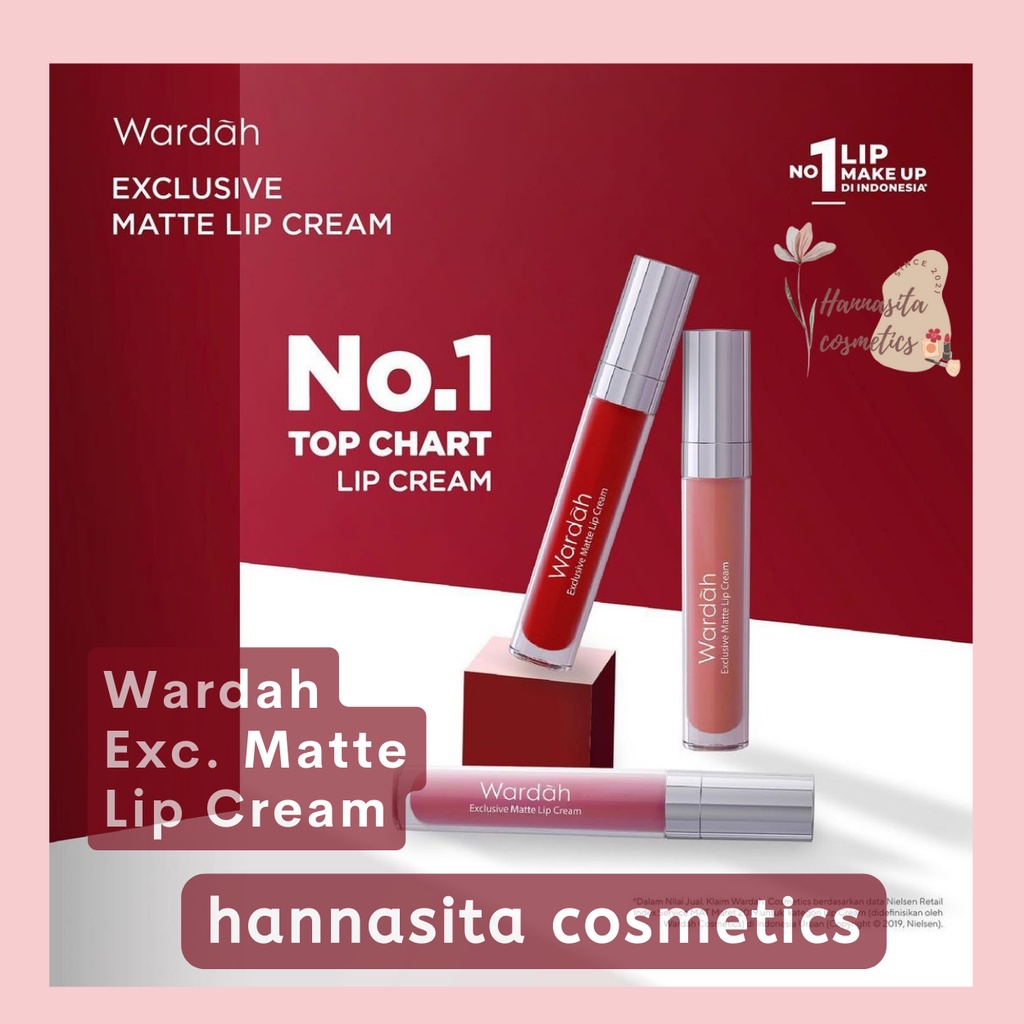 Wardah Exclusive Matte Lip Cream 4gr | Lipstick LipCream Lipstik