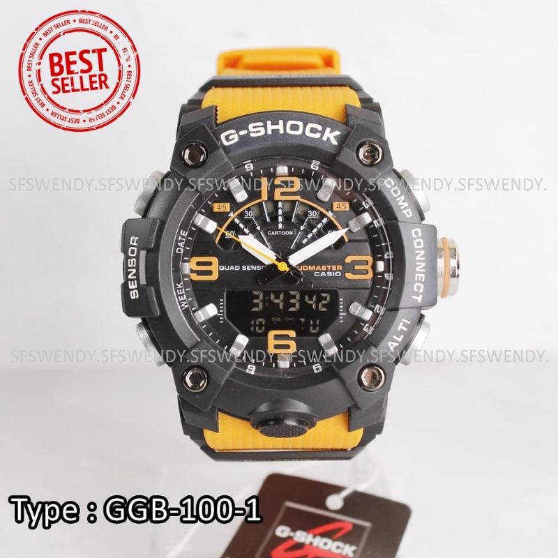 JAM TANGAN GGB100 CASIO GSHOCK TERLARIS JAM TANGAN PRIA DUALTIME ANTI AIR