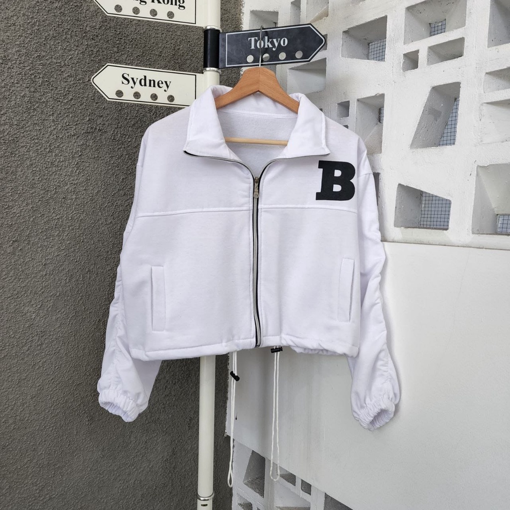 B CROOPE BOMBER BASEBALL JACKET - JAKET WANITA