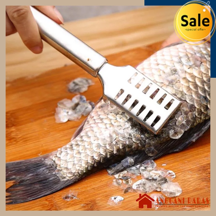 Pembersih Sisik Ikan Peeler Pembersih Ikan Fish Scraper Stainless Steel