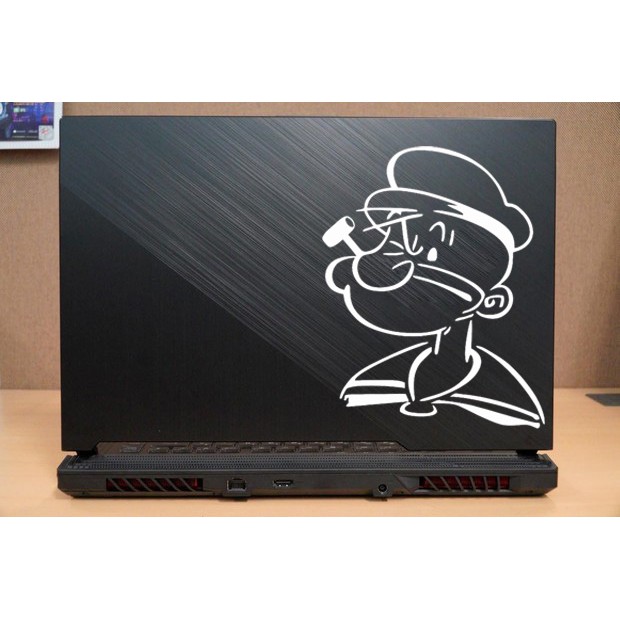 

stiker laptop popeye custom cutting stiker murah sticker keren