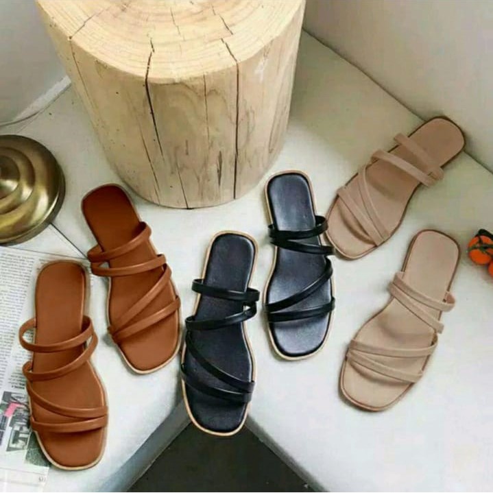 Sandal Teplek Garis 4