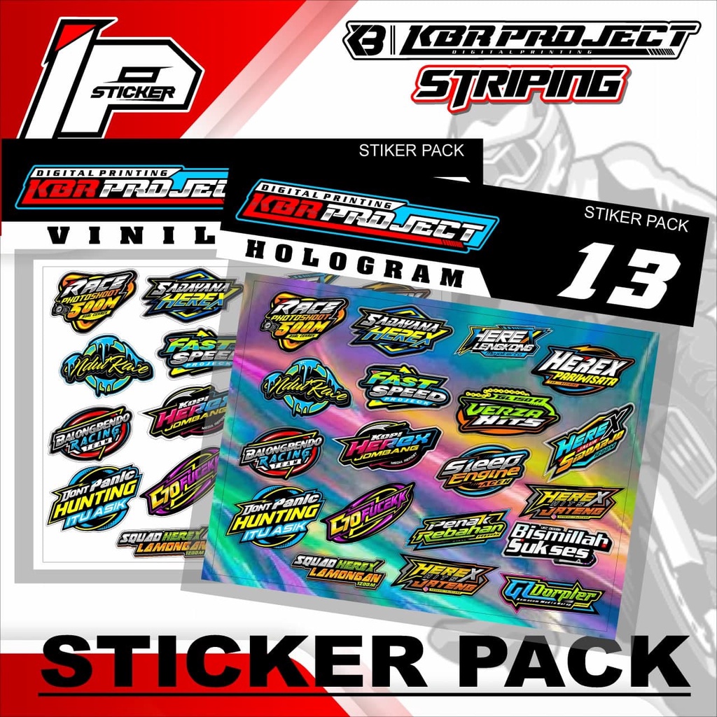 

Sticker Pack - Sticker Pack Variasi List Sticker Pack.13 Design IPING STICKER