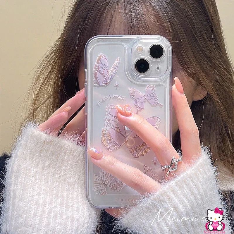 Casing TPU Xiaomi Mi POCO M3 M4 Pro POCO X3 Pro NFC Redmi Note 10 10S 9s 11s 11 10 9 Pro Max Plus Redmi 10A 10C 9A 9 9 9 9T 9C NFC Butterfly