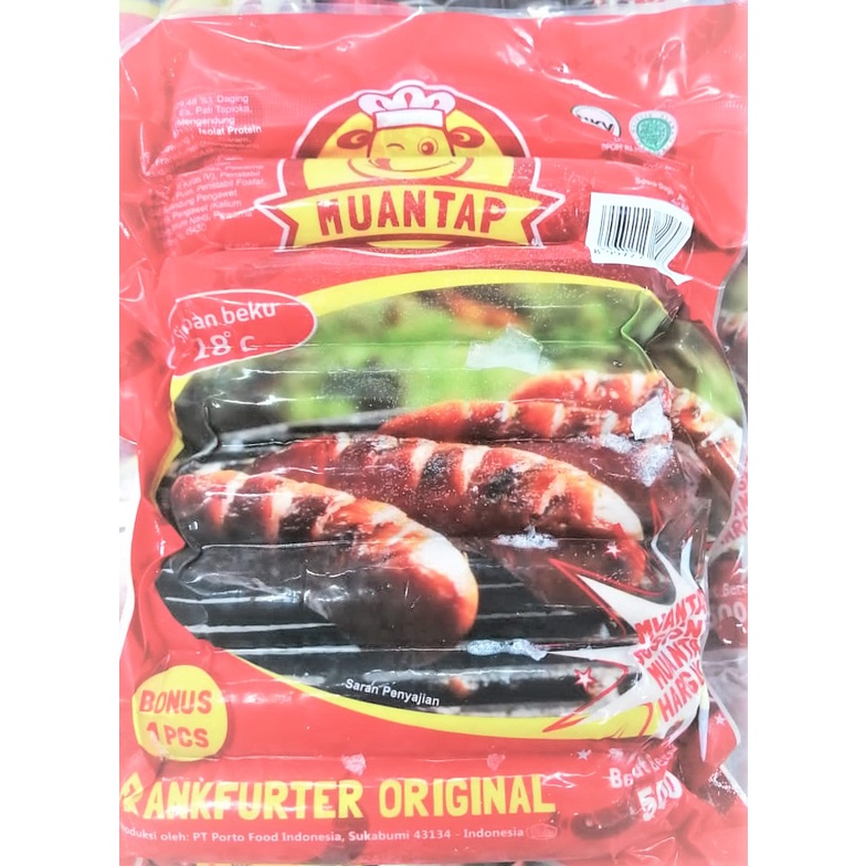 

Muantap Sosis Sapi Frankfurter Original (6 Pcs) 500gr
