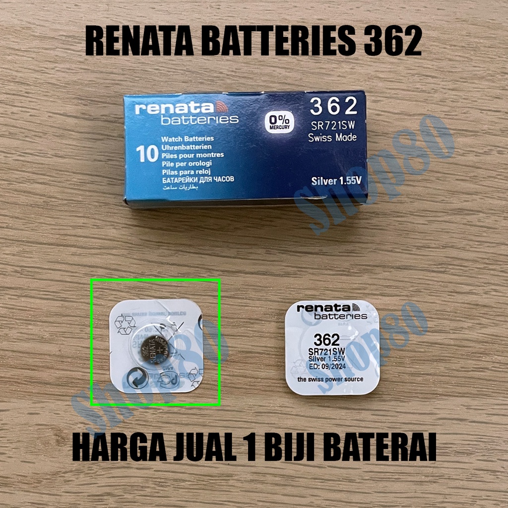 Renata Ori 362 SR721SW Baterai Jam Battery Batre Asli Original SR721 SW SR 721