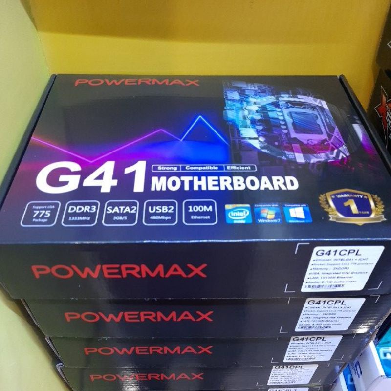 MOTHERBOARD G41 POWERMAX AMPTRON ESONIC INTEL LGA 775 DDR3