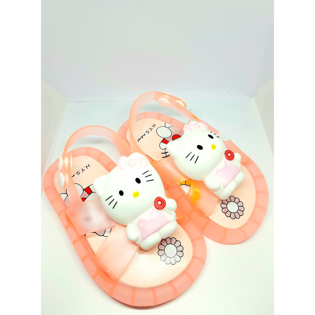 sandal Led Wanita Karakter Boneka HELLO KITTY Lucu Bisa Nyala /  Sandal Bayi HELLO KITTY Dengan Tali Belakang Terbaru / SANDAL JEPIT BISA NYALA / SANDAL LED IMPORT /SANDAL JEPIT ANAK-ANAK / SANDAL JEPIT MOTIF HELLO KITY / SANDAL TRENDY ANAK / SANDAL JEPIT