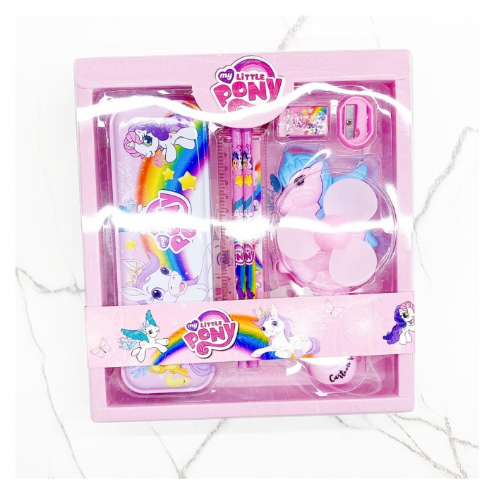 

(TERLARIS) Kotak pensil little pony set kipas pegas