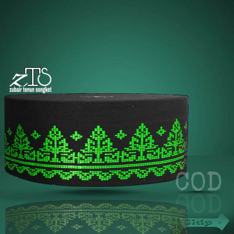 Peci songket kopiah songkok warna hitam hijau peci sholat peci akad peci songkok songko kopia kopya