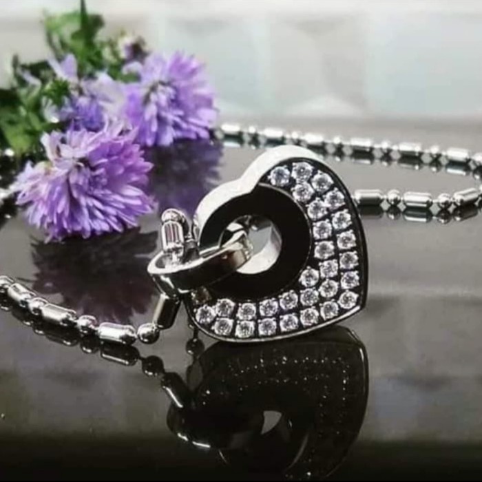 Terlaris Kalung LSW LIfe Secret Women ORIGINAL MCI Kalung Kesehatan - LSW HATI 2 Ampuh