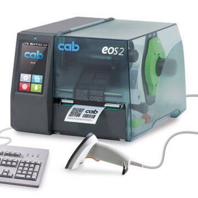 CAB EOS 2/300 THERMAL TRANSFER RIBBON BARCODE LABEL PRINTER-300 DPI