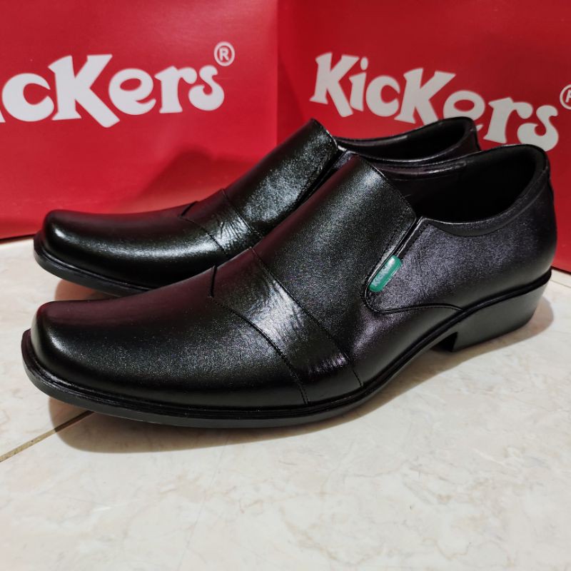 Kickers Sepatu Pantofel Pantopel Pantovel Pria Bahan Kulit Asli Sepatu Formal Elegan Murah