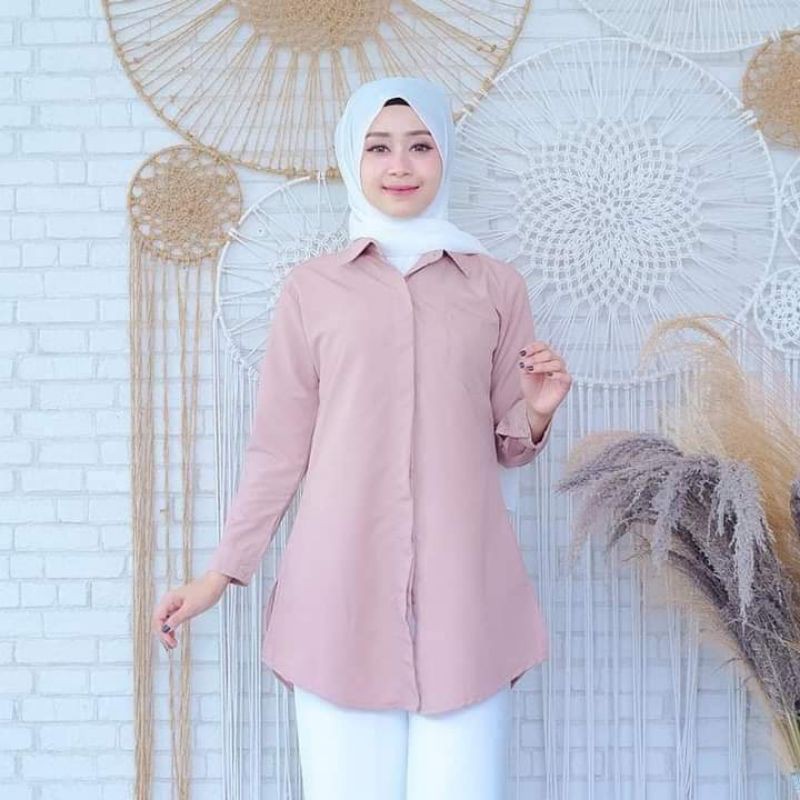 Tunik toyobo basic full kancing