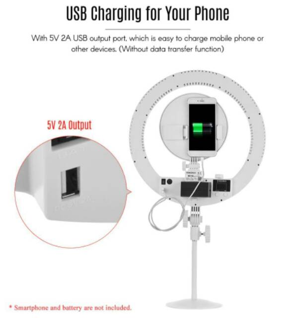 YONGNUO YN208 LED Ring Light Smartphone YN-208 Bicolor 3200-5500K