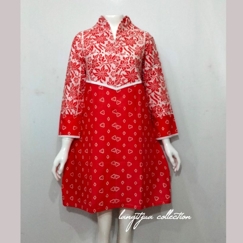 TUNIK NARESWARI | DRESS BATIK WANITA BUSUI