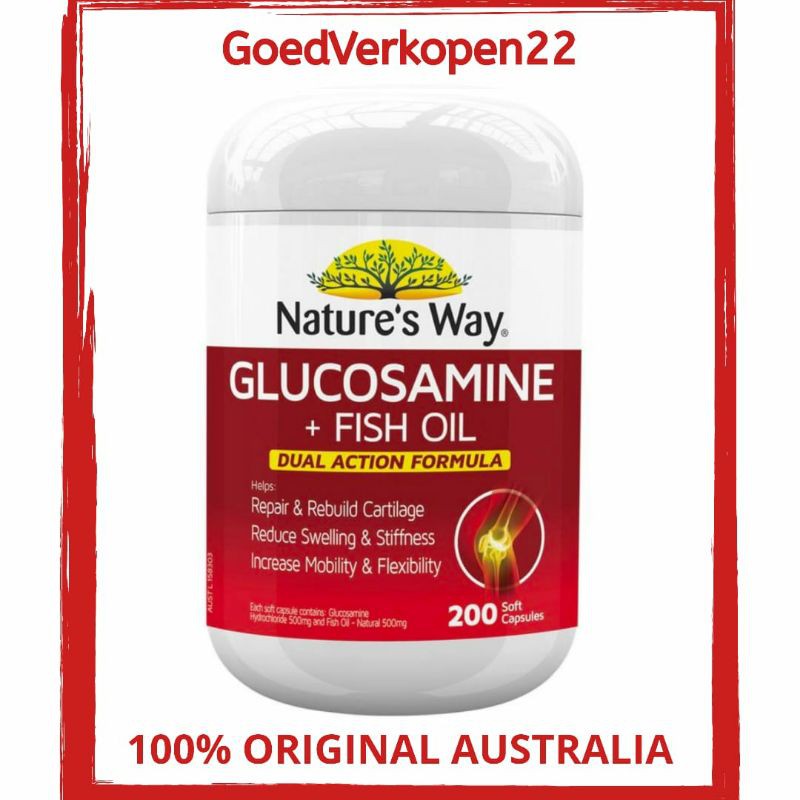 Nature's Way Glucosamine + Fish Oil - 200 caps