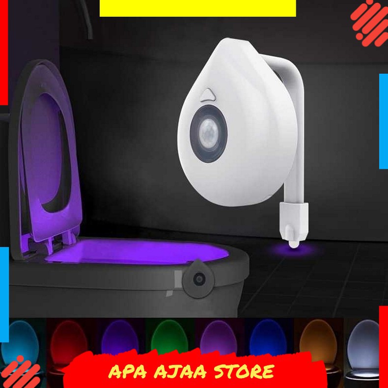 Hot Promo ! Goodland Lampu LED RGB Toilet Motion &amp; Light Sensor 8 Warna - GL8