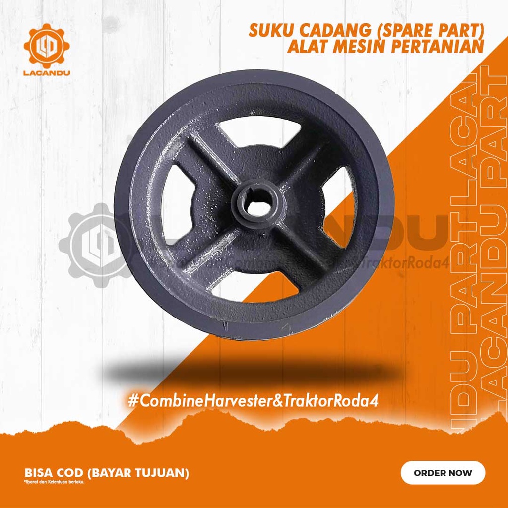 Y PULLEY 186C-86B YANMAR 1E6B30-35401 UNTUK COMBINE HANRESTER LACANDU PART