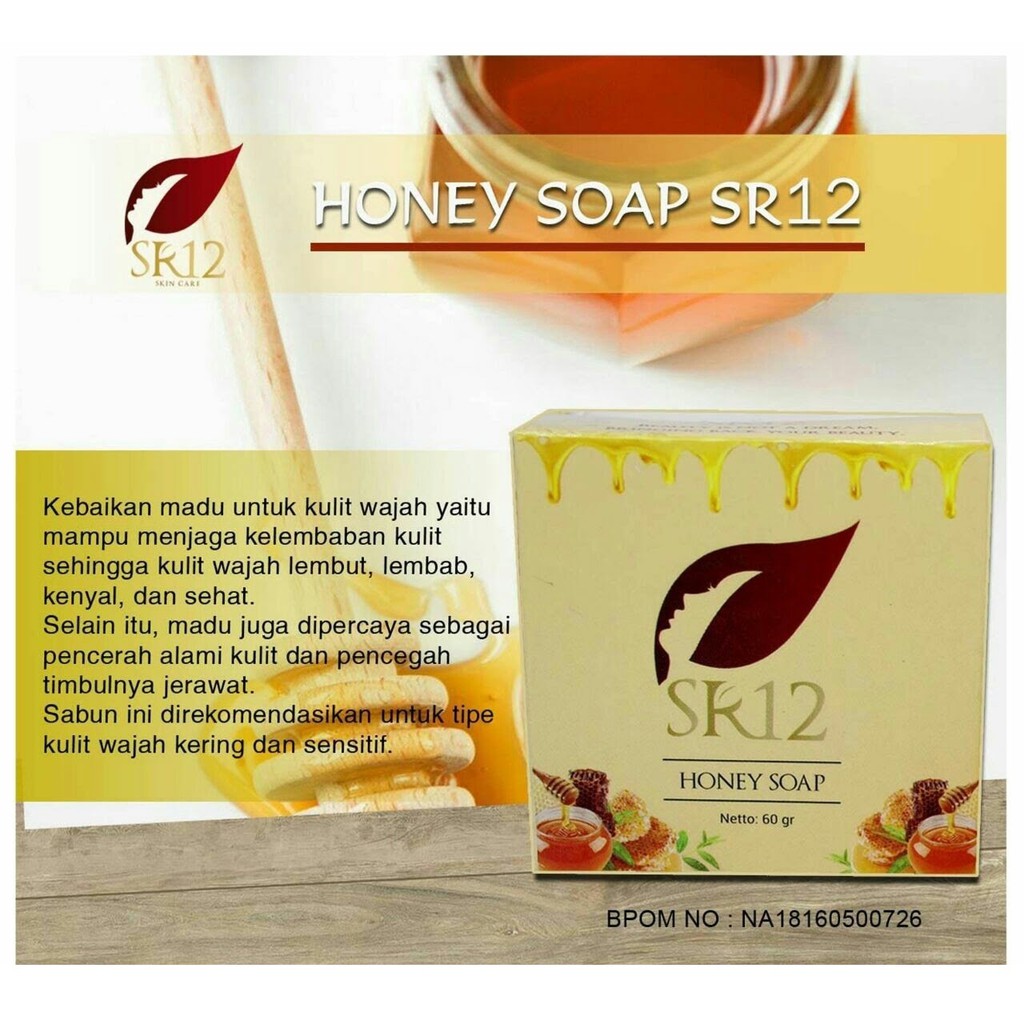 

NEW.... SR12 Honey Herbal Soap - Sabun Herbal Untuk Kesehatan Wajah dan Kulit