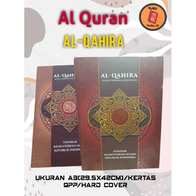ALQURAN AL QAHIRA UKURAN A3 JUMBO TERJEMAH DAN TAJWID WARNA