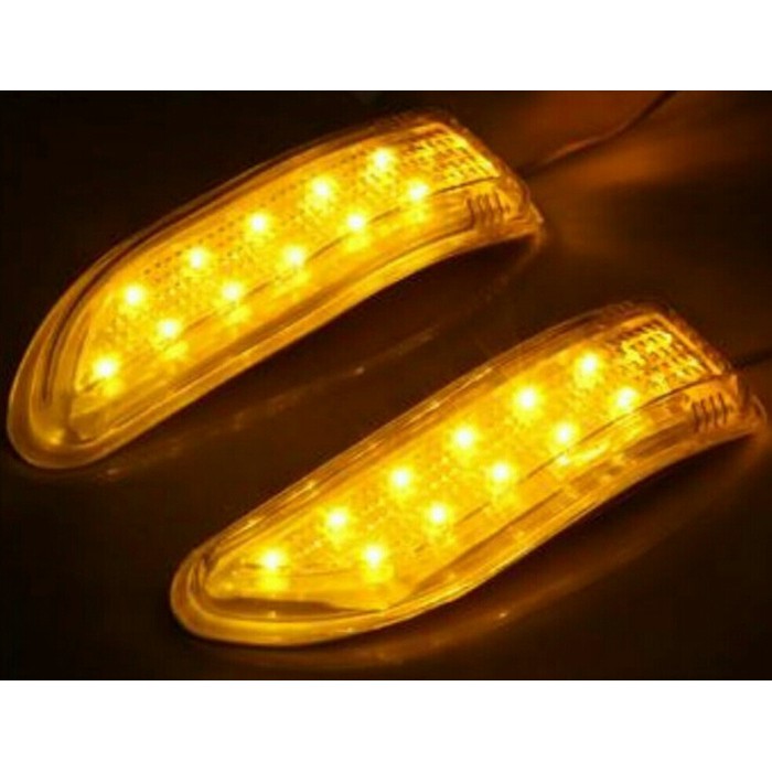 Lampu Sinyal Belok Sein LED Tempel Spion Mobil 1 set kiri kanan