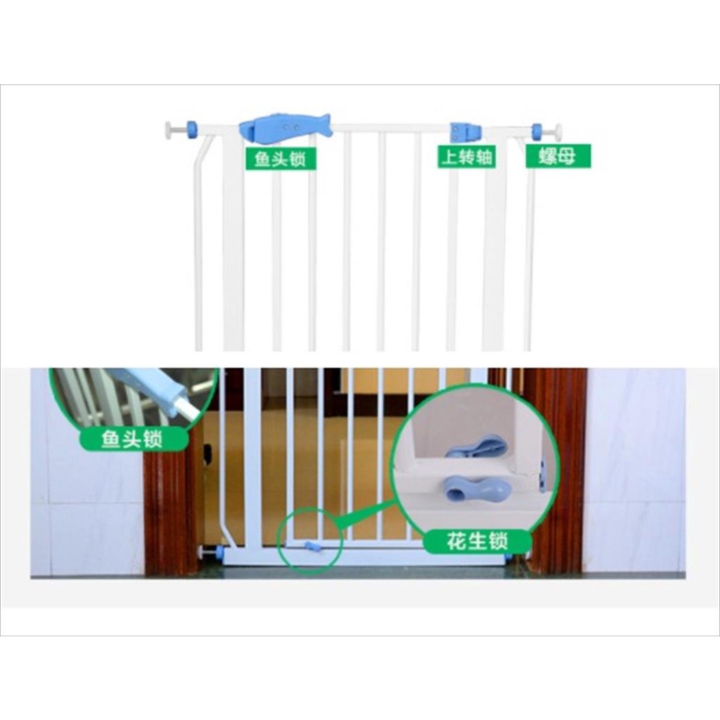 T24 - Baby Safety Gate /Pagar Bayi / Pengaman Pembatas Tangga Pintu Anak