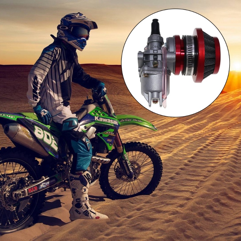 Karburator Motor Mini Dengan Filter Udara Pengganti Untuk 43cc-49cc 2 Stroke ATV Quad Dirt Bike Scooter