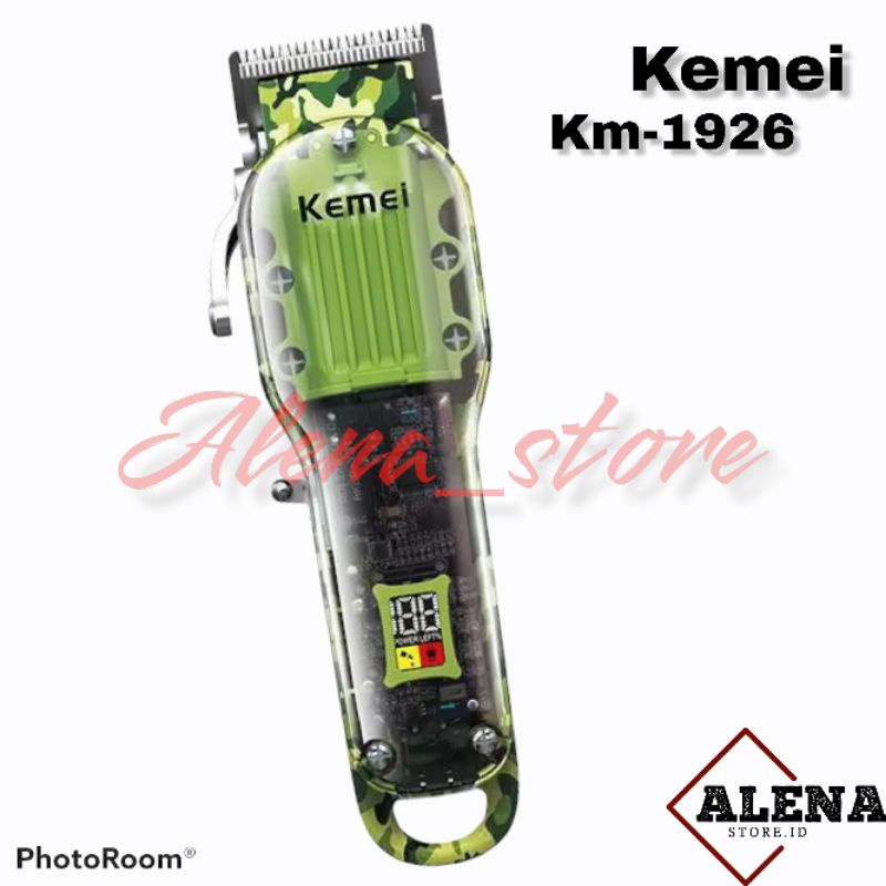 alat cukur rambut/ Mesin cukur rambut Kemei km 1926 / mesin cukur transparan kemei 1926