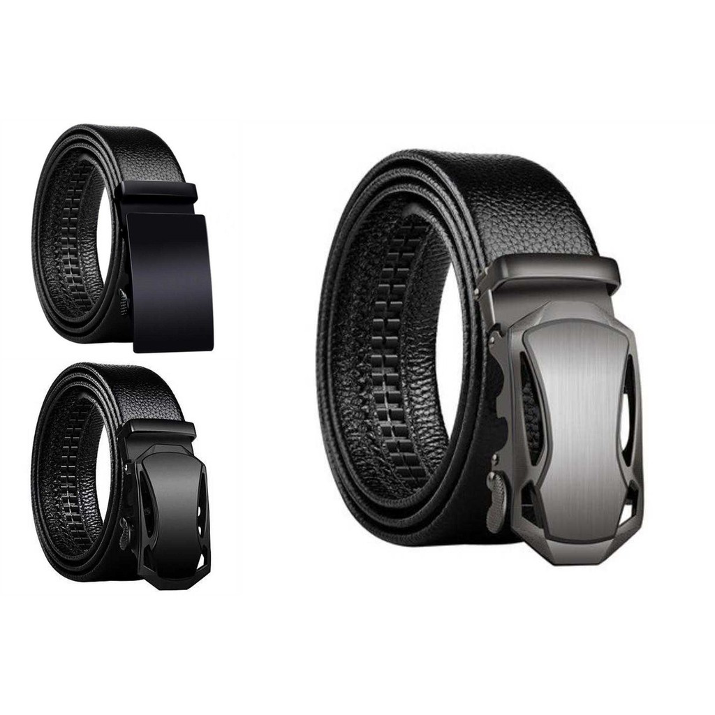 Ikat pinggang pria model rel sabuk gesper kulit men belt