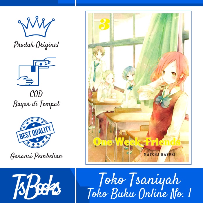 Buku Komik Romance One Week Friends 3 Matcha Hazuki Komik Romantis Cinta Komik Manga Anime Manhwa