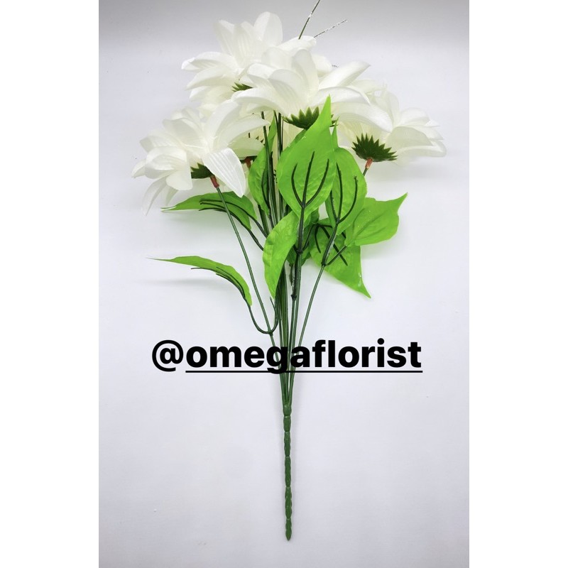 Dahlia Satin Artificial Bunga Artificial/Bunga Plastik/Bunga Dekorasi/Dekorasi Pernikahan/Pernikahan-1