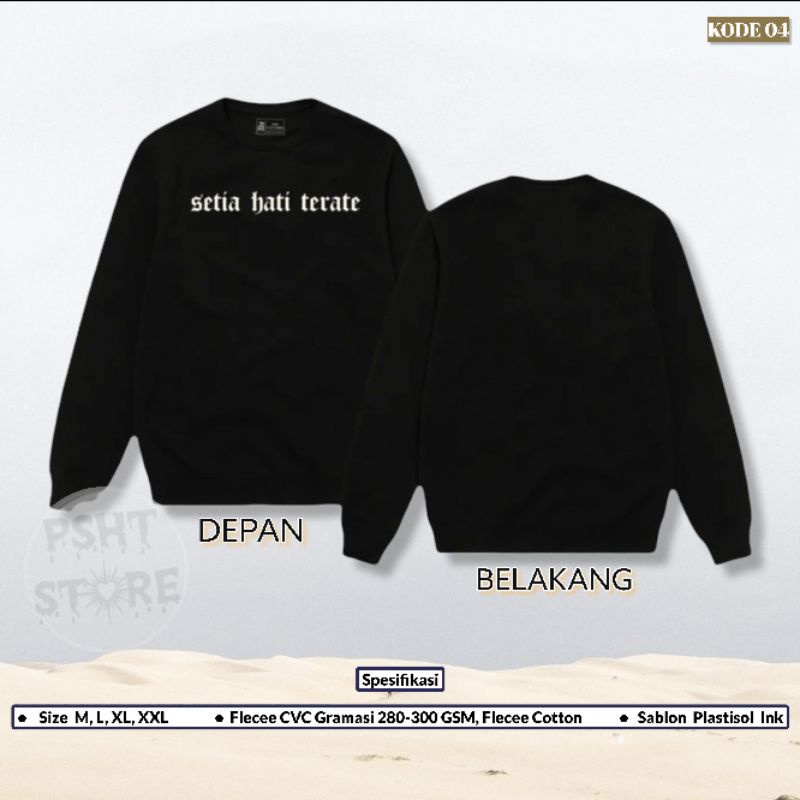 (KODE 04) Sweater Setia Hati Terate