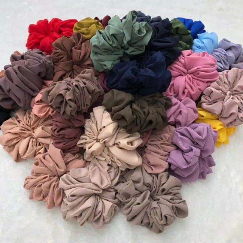 Inner Kuncir Hijab Scrunchie Cepol Hijab Ikat Rambut Jumbo