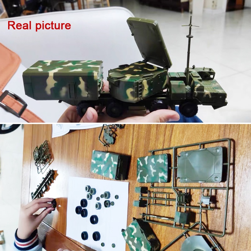 Mainan Rakitan Model Mobil Misil Air Defense Radar Rusia S-300 4D 1 / 72 Untuk Edukasi Anak Laki-Laki