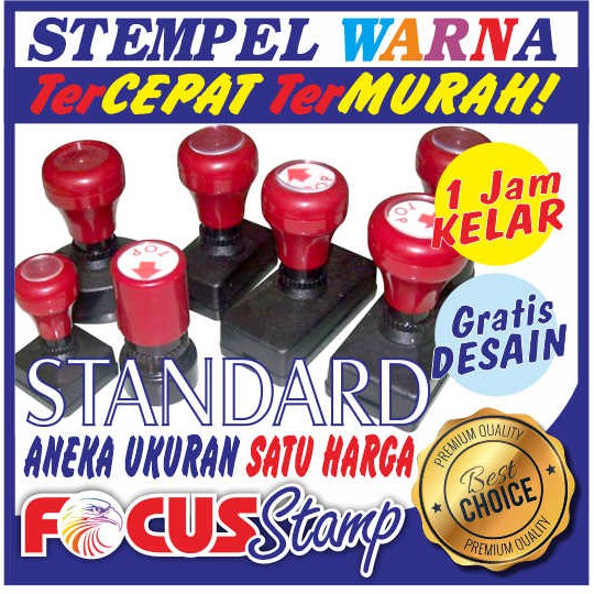 

STEMPEL WARNA UKURAN STANDAR - Aneka Ukuran Tetap Satu Harga